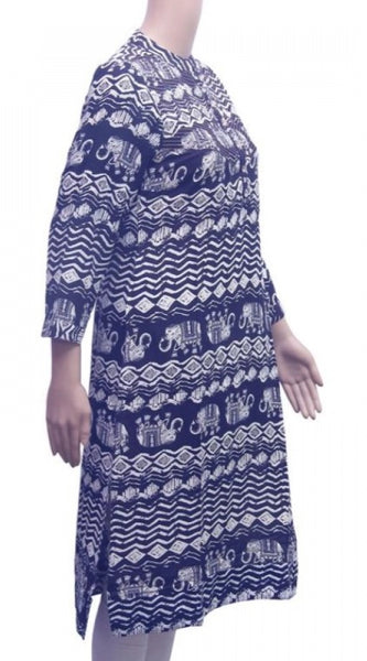 Mayawye Women's Rayon Kurtis (Black, L)