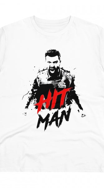 Mayawye Men's PC Cotton Cricket Design Printed T Shirt (Color: White, Thread Count: 180GSM)