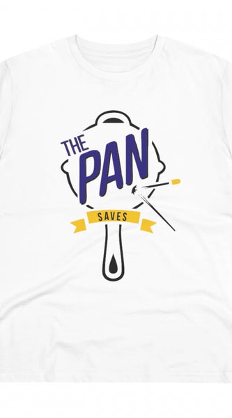 Mayawye Men's PC Cotton The Pan Pubg Printed T Shirt (Color: White, Thread Count: 180GSM)