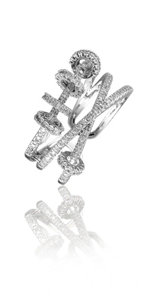 Mayawye Stainless Steel Silver High-quality Freesize Ring (Silver Plated)