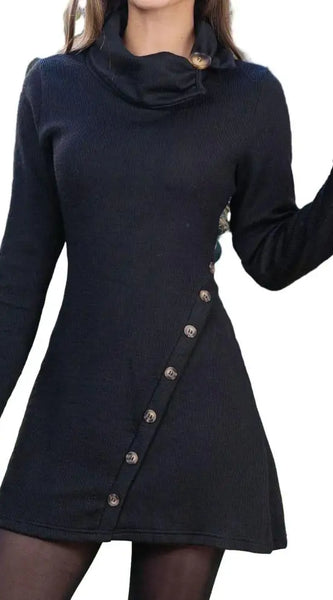 Dress Women O-Neck Sexy Long Sleeve Loose Party Work Harajuku Francais Autumn Winter Vestido Streetwear Sweater