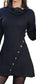 Dress Women O-Neck Sexy Long Sleeve Loose Party Work Harajuku Francais Autumn Winter Vestido Streetwear Sweater