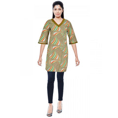 Mayawye Women's Rayon Kurtis (Green, Multi, S)