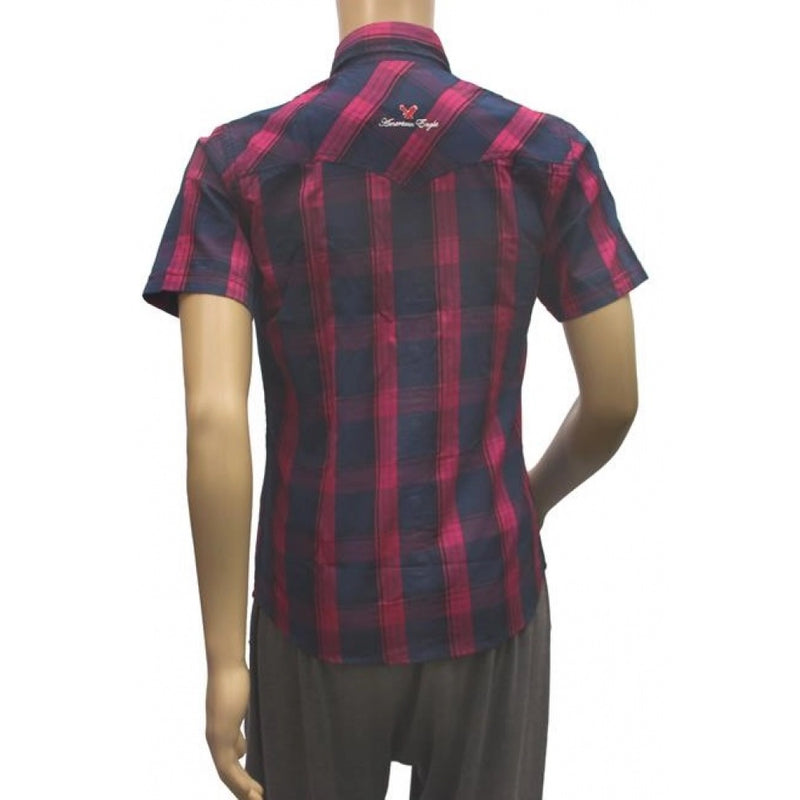 Mayawye Mens Cotton Casual Men Shirts (Blue, Purple, M)