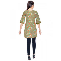 Mayawye Women's Rayon Kurtis (Green, Multi, S)