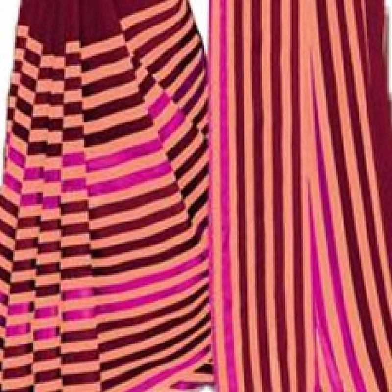 Mayawye Womens Geogrette Saree with Blouse Digital Printed Saree (Maroon, 6.25 Mtr)