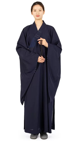 7 Colors Taiwan Linen Monks Long Robes Gown for Buddhism Haiqing Adults Meditation Clothes Buddhist Monk Confession Clothing