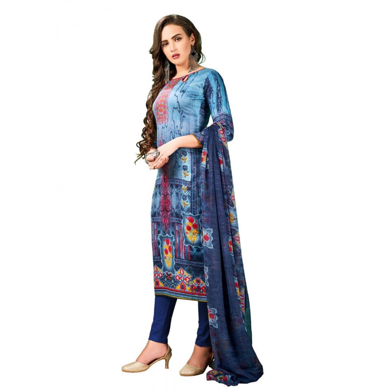 Mayawye Women's Cotton Unstitched Salwar-Suit Material With Dupatta (Multi, 2-2.5mtrs)