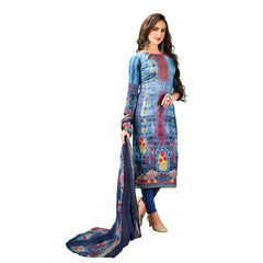 Mayawye Women's Cotton Unstitched Salwar-Suit Material With Dupatta (Multi, 2-2.5mtrs)