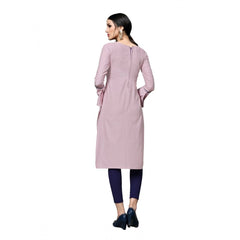 Mayawye Women's Cotton Unstitched Salwar-Suit Material With Dupatta (Pink, 2-2.5mtrs)