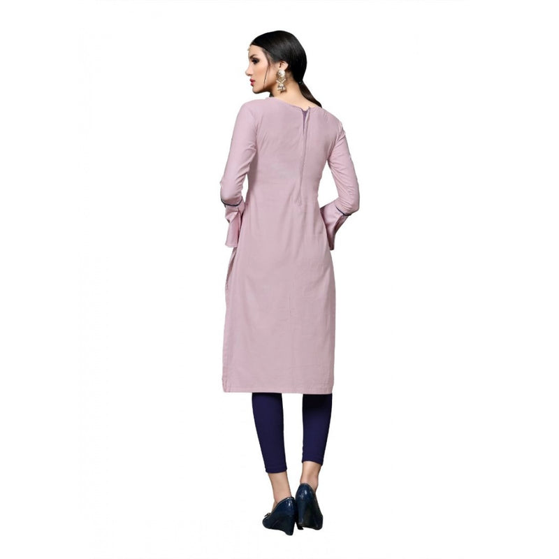 Mayawye Women's Cotton Unstitched Salwar-Suit Material With Dupatta (Pink, 2-2.5mtrs)