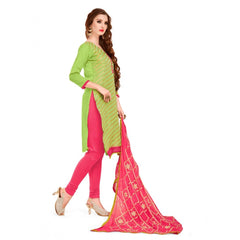Mayawye Women's Banarasi Jacquard Unstitched Salwar-Suit Material With Dupatta (Green, 2 Mtr)