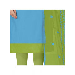 Mayawye Women's Modal Silk Unstitched Salwar-Suit Material With Dupatta (Sky Blue, 2 Mtr)