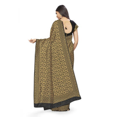 Mayawye Women's Banarasi Silk Saree (Black,5-6 Mtrs)
