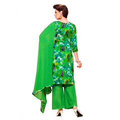 Mayawye Women's Glaze Cotton Unstitched Salwar Suit-Material With Dupatta (Green & Multi,2.3 Mtrs)