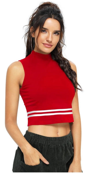 Mayawye Women's Polyester, Knitting Western Wear Tops (Red)