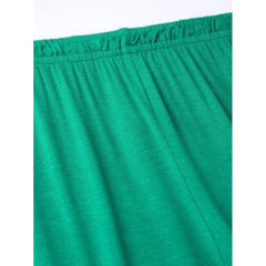 Mayawye Women's Cotton Leggings (Color:Sea Green)