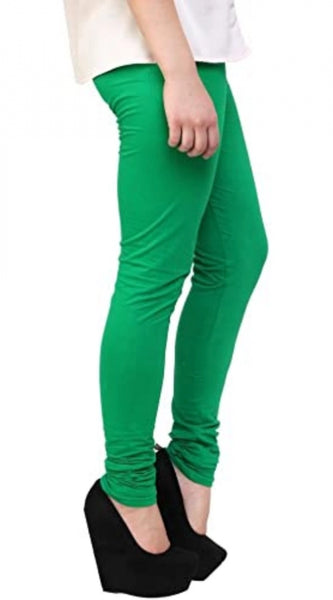 Mayawye Women's Cotton Leggings (Color:Light Green )