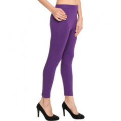 Mayawye Women's Cotton Leggings (Color:Purple)