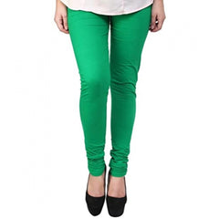 Mayawye Women's Cotton Leggings (Color:Light Green )