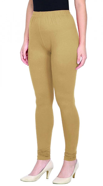Mayawye Women's Cotton Leggings (Color:Skin)