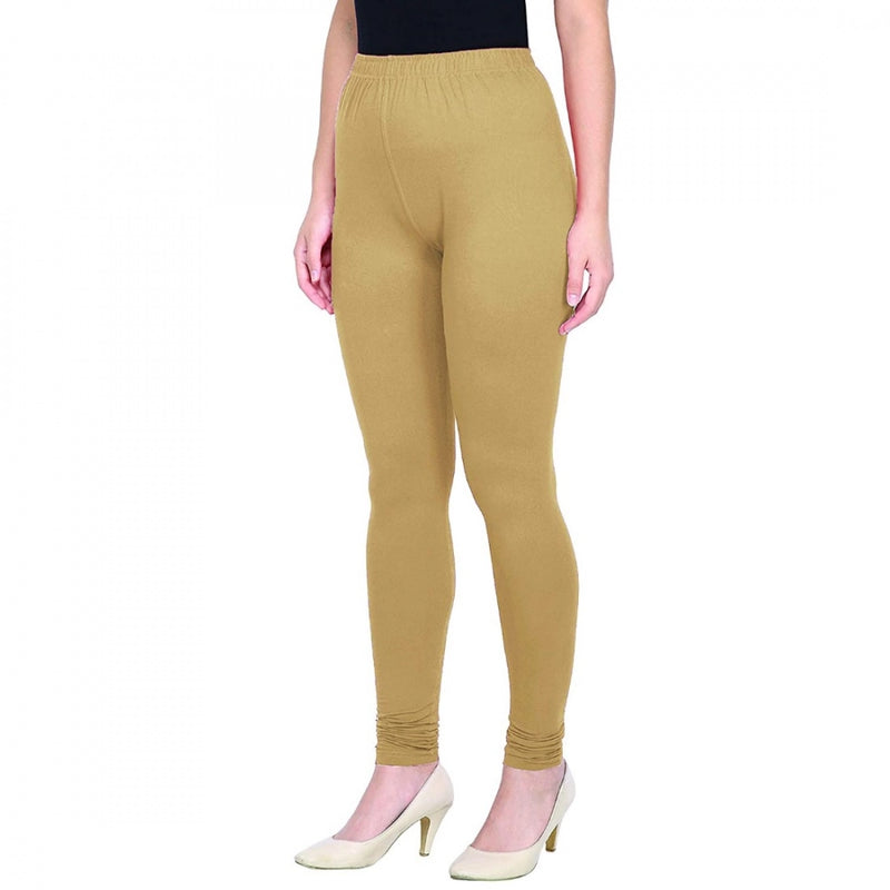 Mayawye Women's Cotton Leggings (Color:Skin)