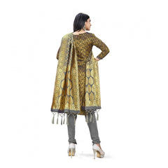 Mayawye Banarasi Silk Unstitched Salwar-Suit Material Premium Quality With Dupatta (Color: Black)