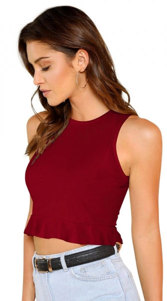 Mayawye Women's 95% Polyester 5% Spandex Western Wear Tops (Maroon)