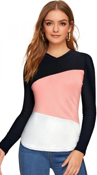 Mayawye Women's 95% Polyester 5% Spandex Western Wear T Shirt (Peach)
