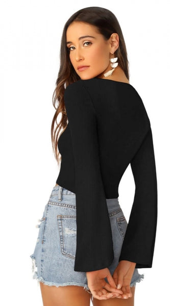 Mayawye Women's 95% Polyester 5% Spandex Western Wear Tops (Black)