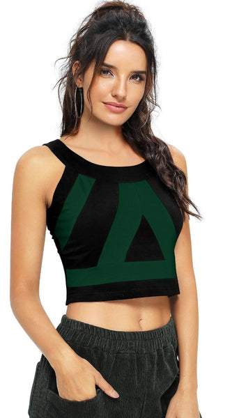 Mayawye Women's 95% Polyester 5% Spandex Western Wear Tops (Green)