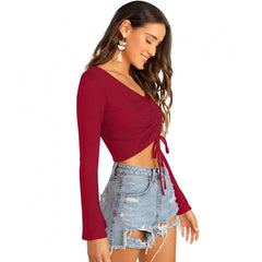 Mayawye Women's 95% Polyester 5% Spandex Western Wear Tops (Maroon)