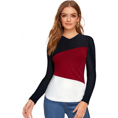 Mayawye Women's 95% Polyester 5% Spandex Western Wear T Shirt (Maroon)