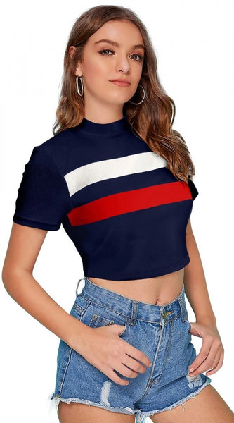 Mayawye Women's 95% Polyester 5% Spandex Western Wear Tops (Red)