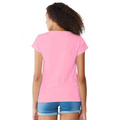 Mayawye Women's Cotton Western Wear T Shirt (Pink)