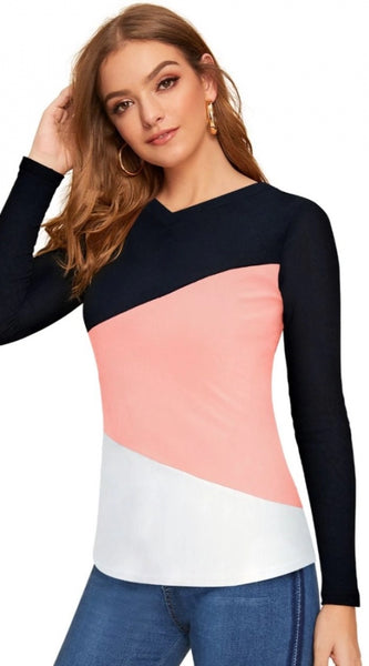 Mayawye Women's 95% Polyester 5% Spandex Western Wear T Shirt (Peach)