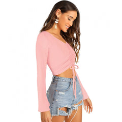 Mayawye Women's 95% Polyester 5% Spandex Western Wear Tops (Peach)