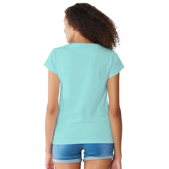 Mayawye Women's Cotton Western Wear T Shirt (C Green)