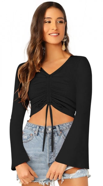 Mayawye Women's 95% Polyester 5% Spandex Western Wear Tops (Black)