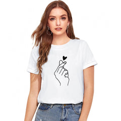 Mayawye Women's Cotton Western Wear T Shirt (White)
