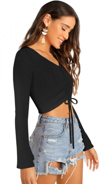 Mayawye Women's 95% Polyester 5% Spandex Western Wear Tops (Black)