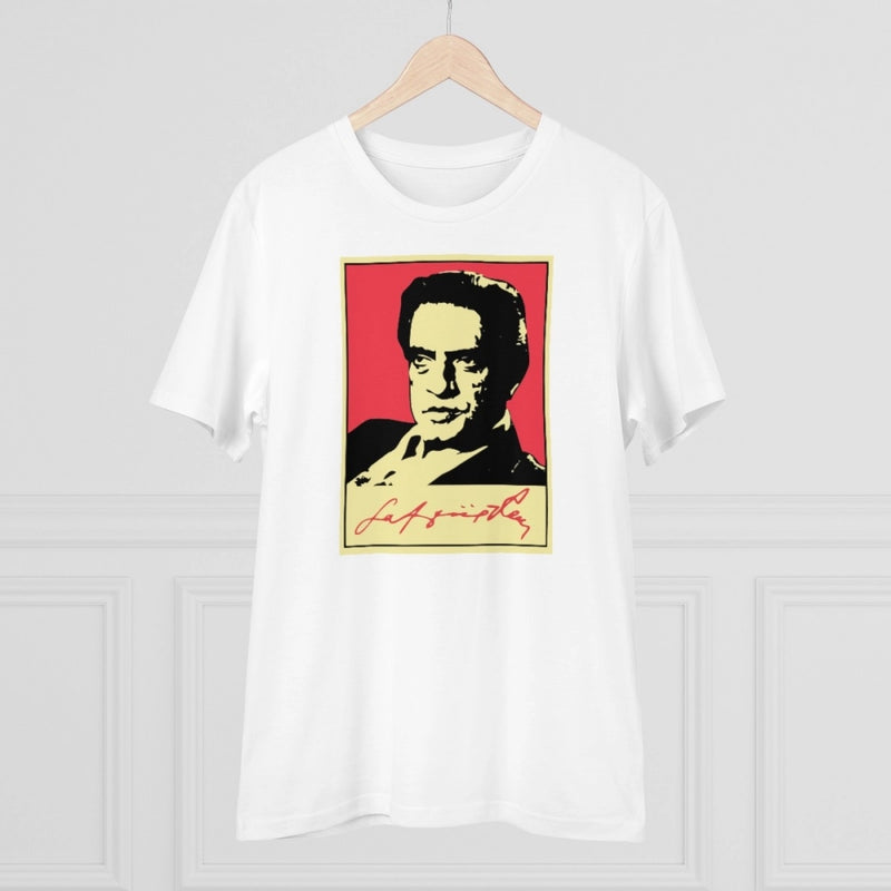 Mayawye Men's PC Cotton Bengali Designs Printed T Shirt (Color: White, Thread Count: 180GSM)