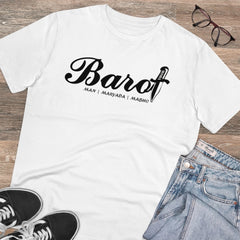 Mayawye Men's PC Cotton Cast Design Barot Printed T Shirt (Color: White, Thread Count: 180GSM)