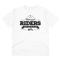 Mayawye Men's PC Cotton Bike Ride Design Printed T Shirt (Color: White, Thread Count: 180GSM)