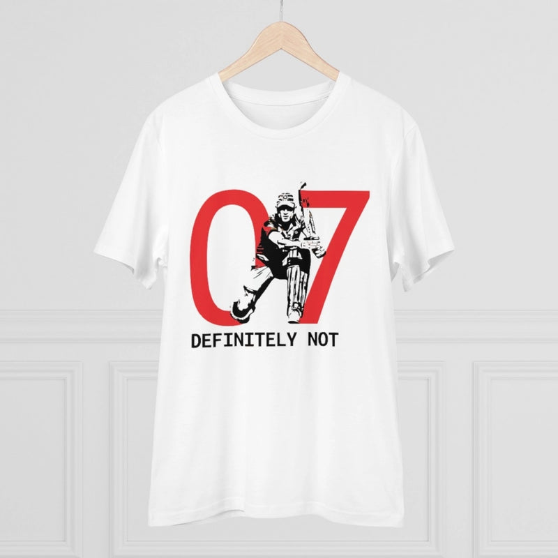 Mayawye Men's PC Cotton Cricket Design Printed T Shirt (Color: White, Thread Count: 180GSM)