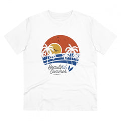 Mayawye Men's PC Cotton Beautiful Summer Printed T Shirt (Color: White, Thread Count: 180GSM)