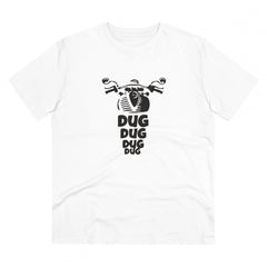 Mayawye Men's PC Cotton Bike Ride Design Printed T Shirt (Color: White, Thread Count: 180GSM)