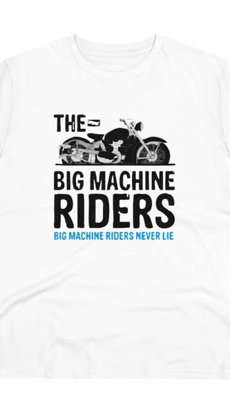 Mayawye Men's PC Cotton Bike Ride Design Printed T Shirt (Color: White, Thread Count: 180GSM)