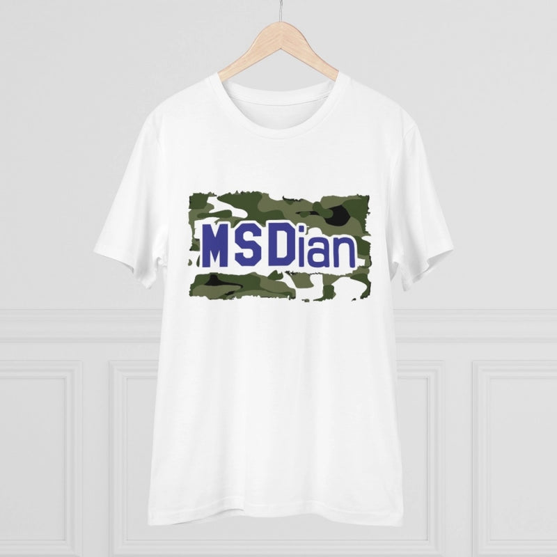 Mayawye Men's PC Cotton Cricket Design Printed T Shirt (Color: White, Thread Count: 180GSM)