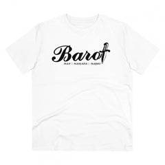 Mayawye Men's PC Cotton Cast Design Barot Printed T Shirt (Color: White, Thread Count: 180GSM)